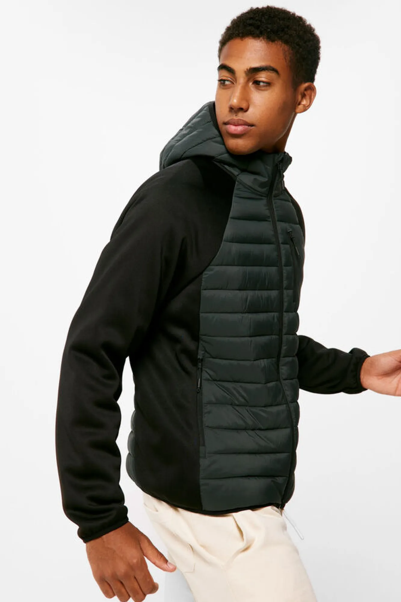 Springfield Blusao Acolchoado Combinado Capuz Violeta Best