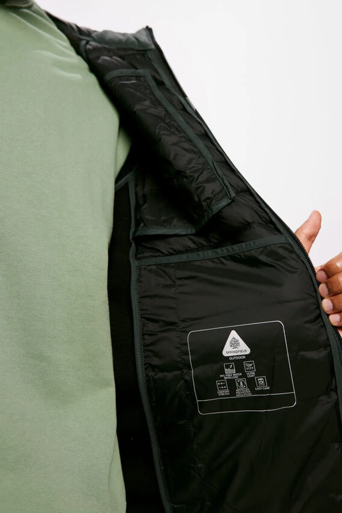 Springfield Blusao Acolchoado Combinado Capuz Violeta Best