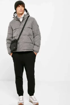 Springfield Blusao Acolchoado Textura Cinza