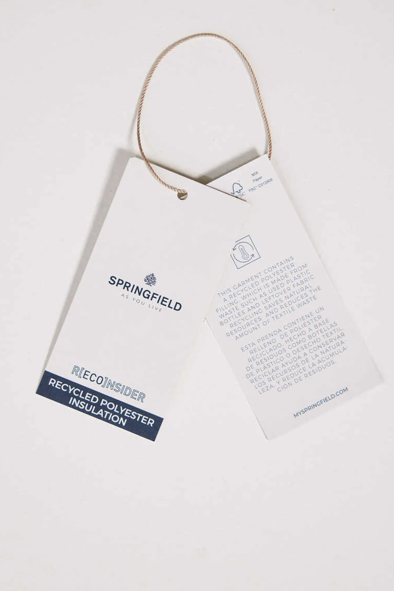 Springfield Blusao Acolchoado Textura Cinza