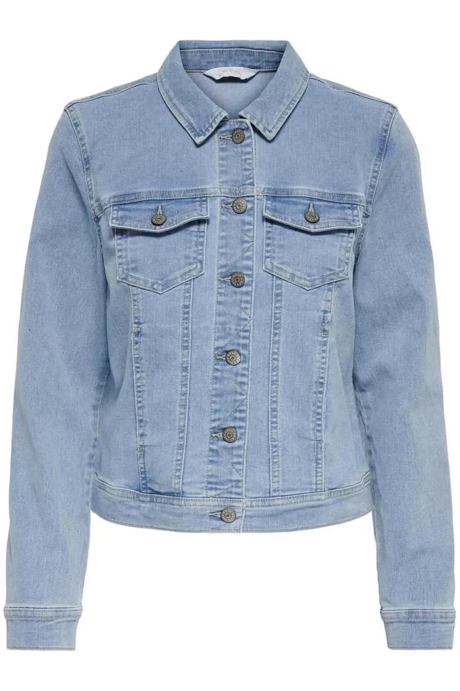 Only Blusoes E Casacos-Blusao De Ganga Bolsos