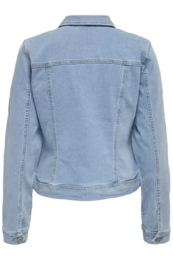 Only Blusoes E Casacos-Blusao De Ganga Bolsos