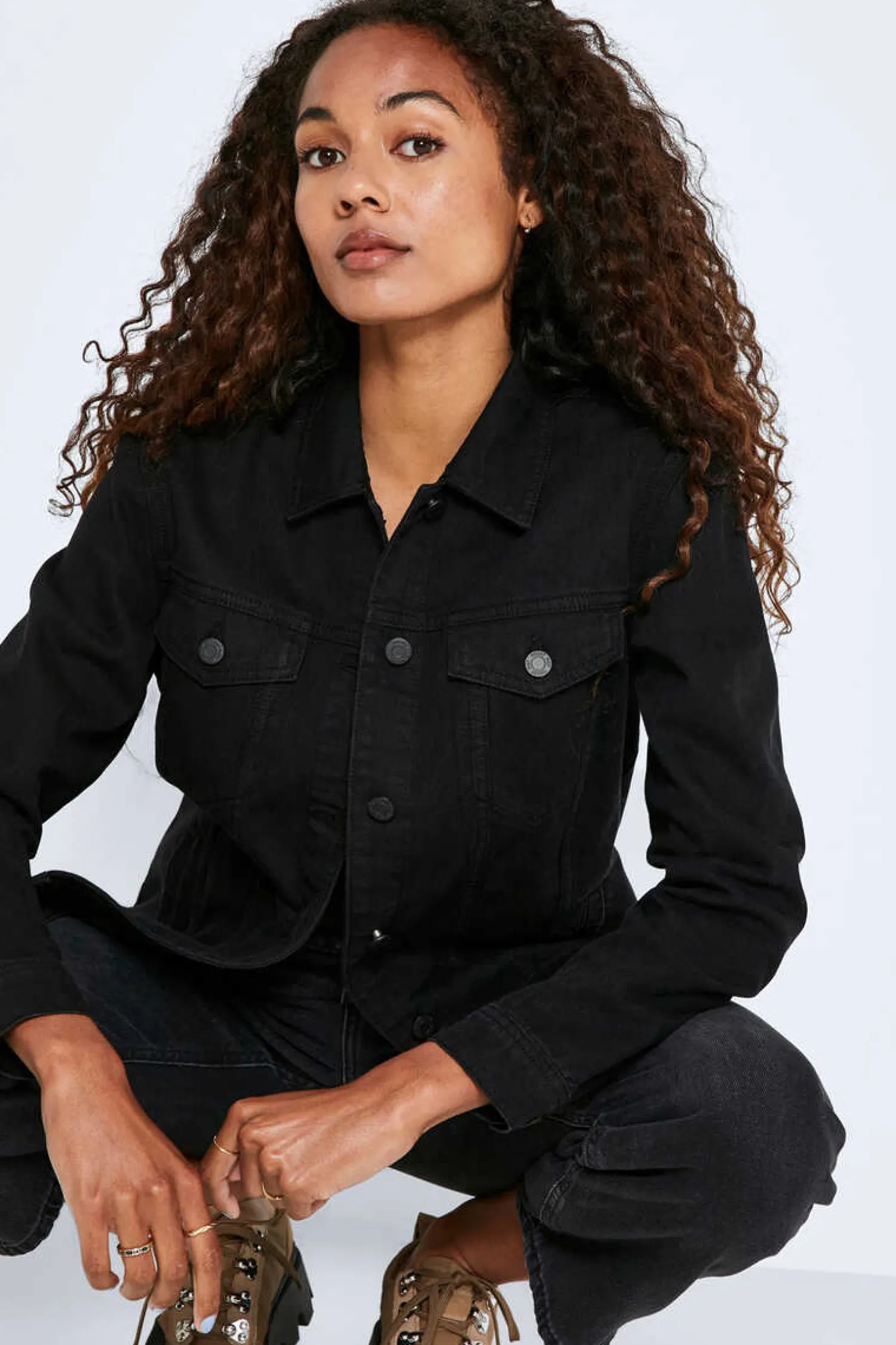 Noisy May Blusoes E Casacos-Blusao De Ganga Oversize