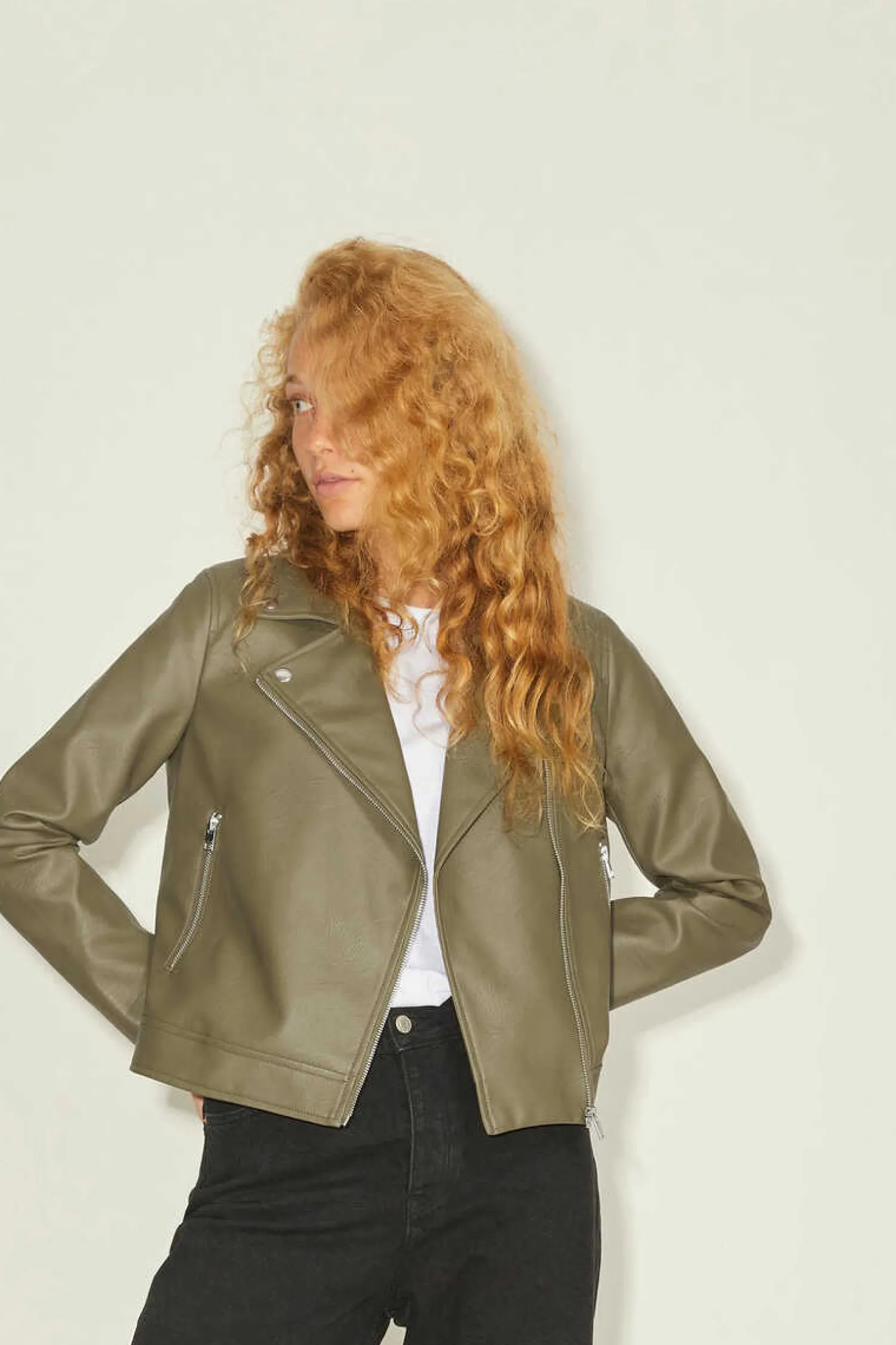 Jack & Jones Blusoes E Casacos-Blusao De Mulher De Couro