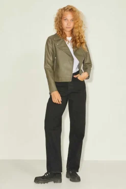 Jack & Jones Blusoes E Casacos-Blusao De Mulher De Couro