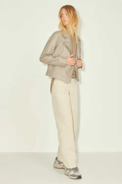 Jack & Jones Blusoes E Casacos-Blusao De Mulher De Couro