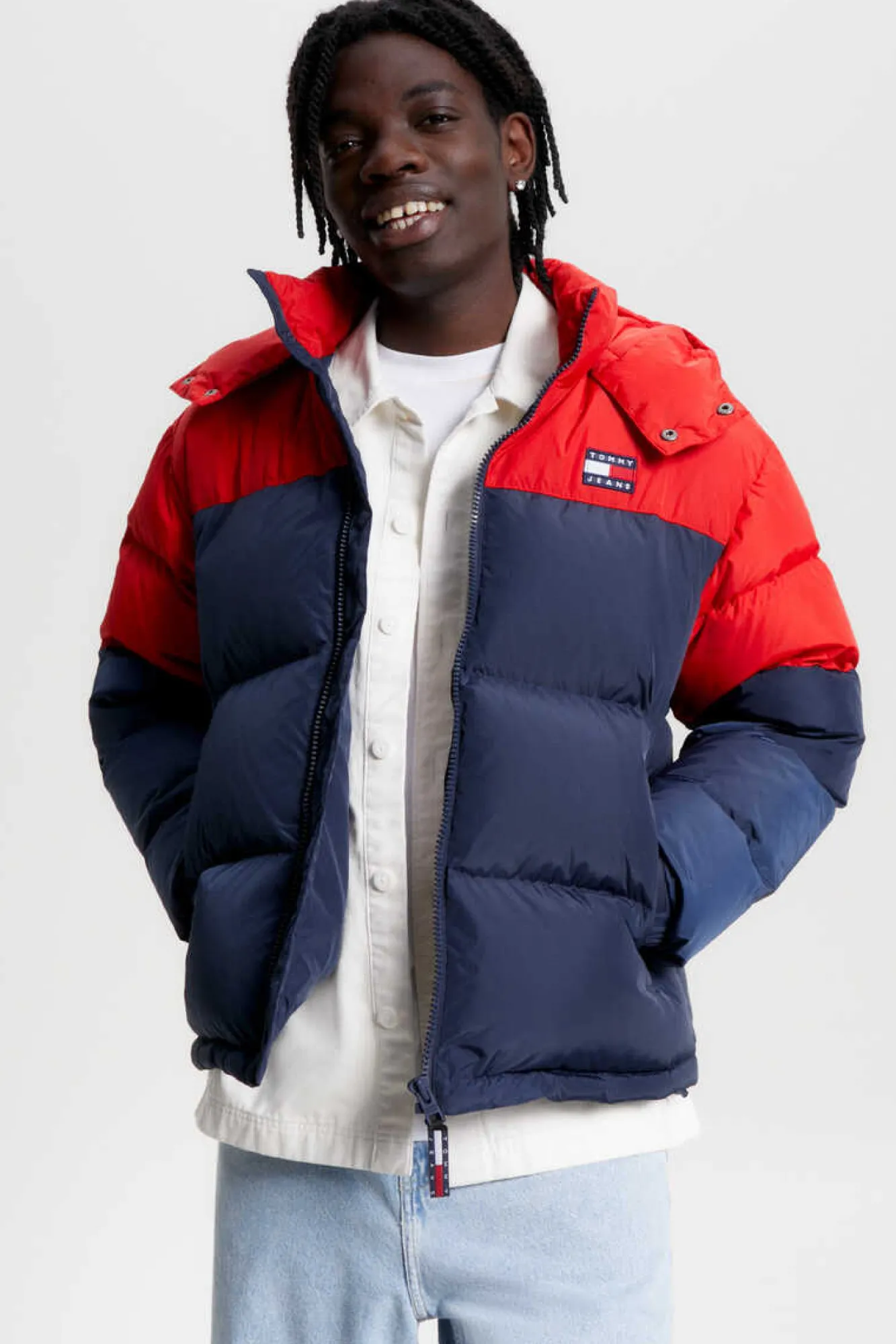 Tommy Jeans Blusao De Penas De Homem Alaska . Marinho Discount