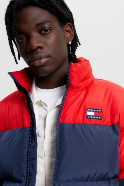 Tommy Jeans Blusao De Penas De Homem Alaska . Marinho Discount