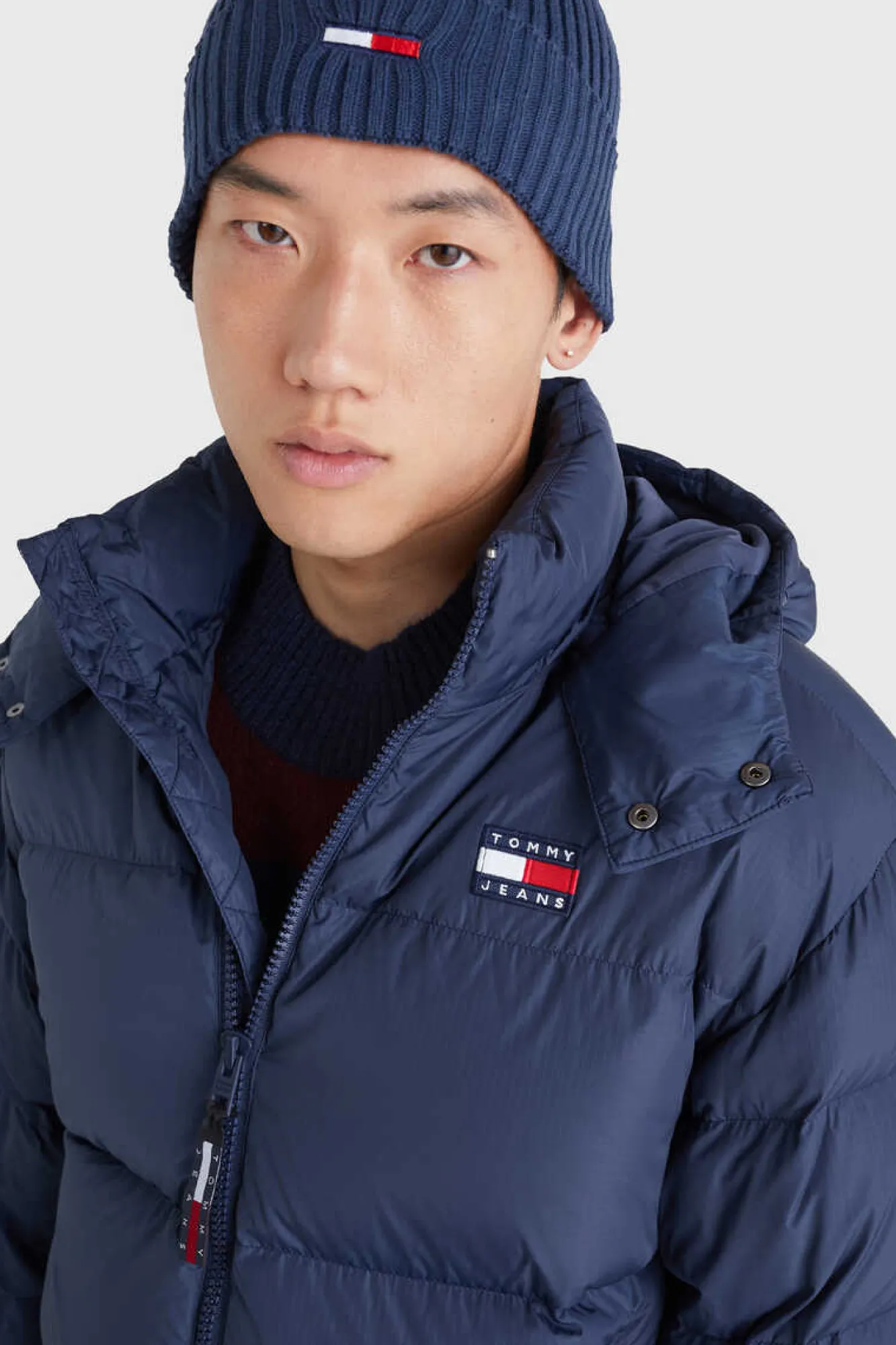 Tommy Jeans Blusao De Penas De Homem Alaska . Marinho