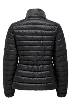 Only Blusoes E Casacos-Blusao De Plumas Acolchoado De Manga Comprida