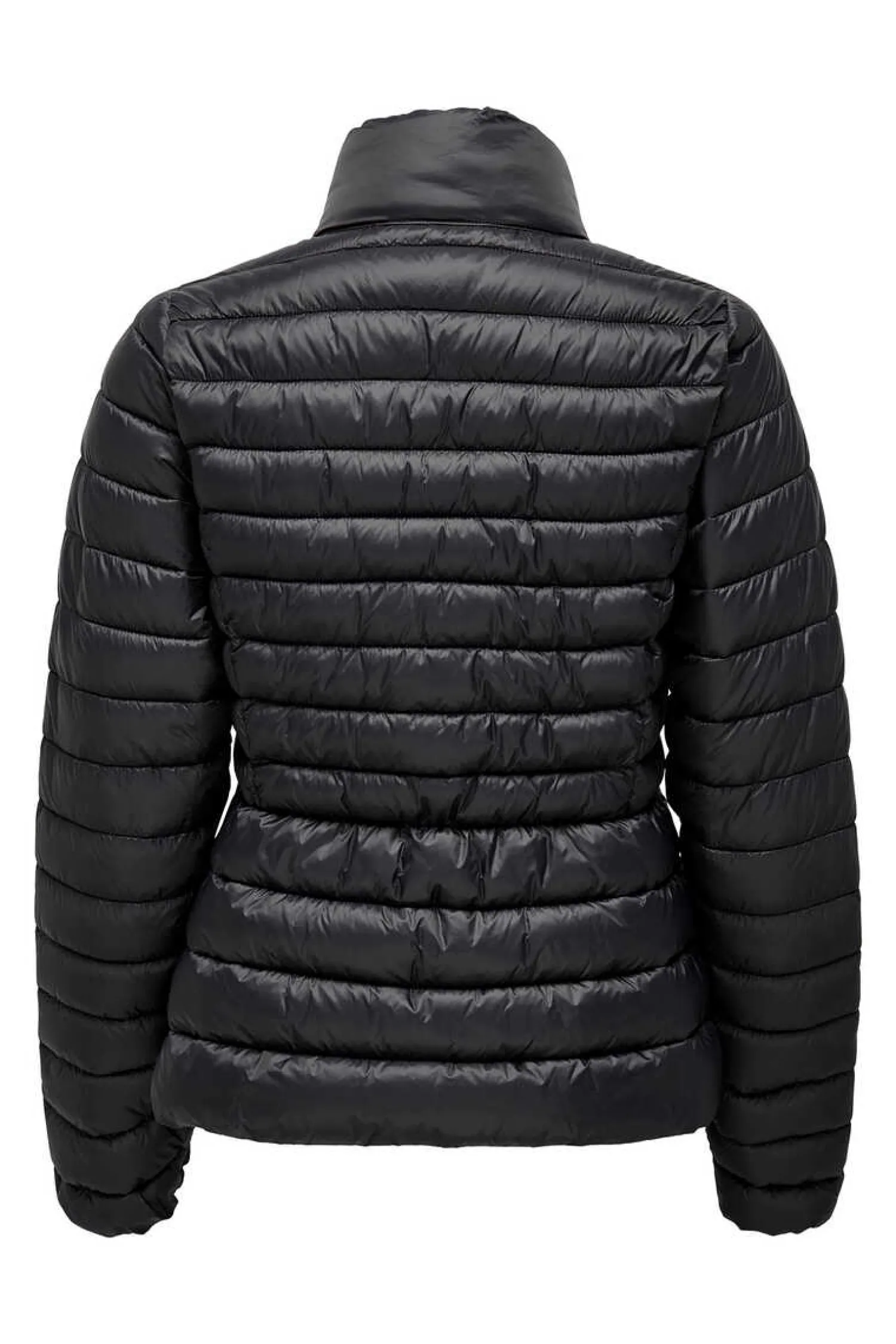 Only Blusoes E Casacos-Blusao De Plumas Acolchoado De Manga Comprida