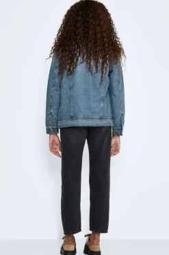 Noisy May Blusoes E Casacos-Blusao Denim Com La