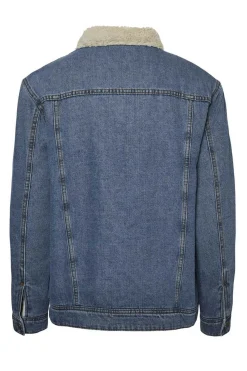 Noisy May Blusoes E Casacos-Blusao Denim Com La