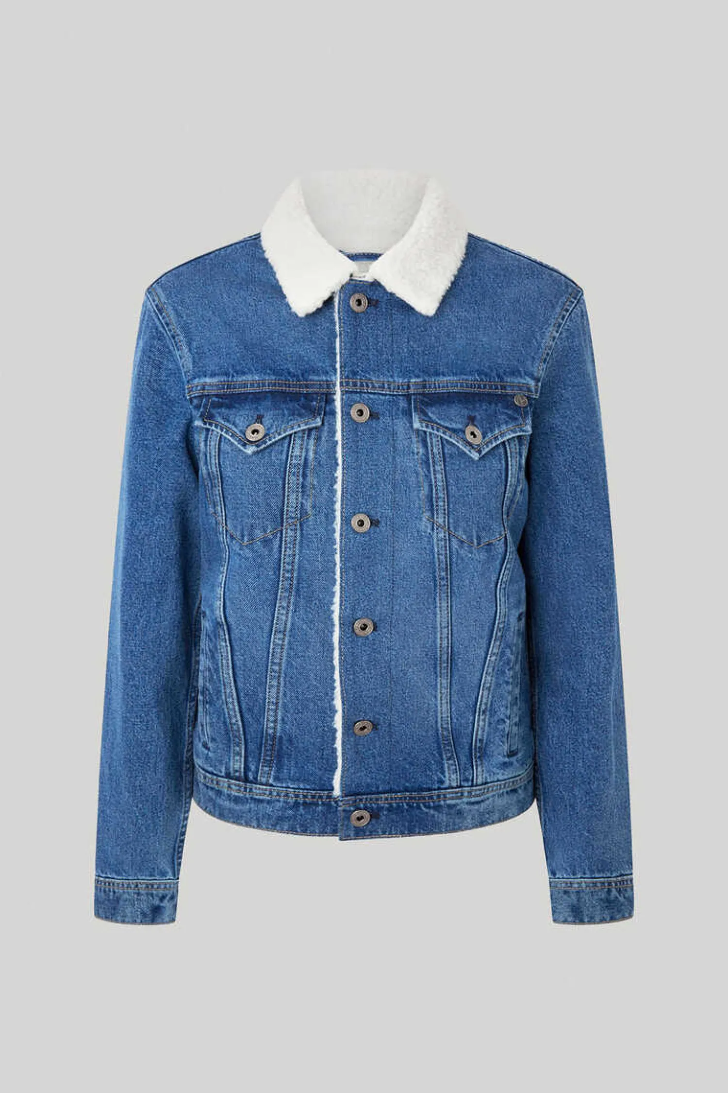 Pepe Jeans Blusoes E Casacos-Blusao Denim Forro La