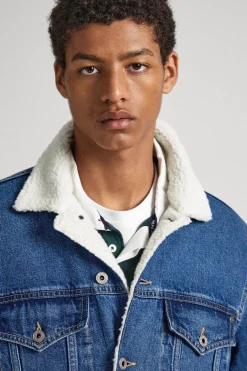 Pepe Jeans Blusao Denim La Azulado Sale
