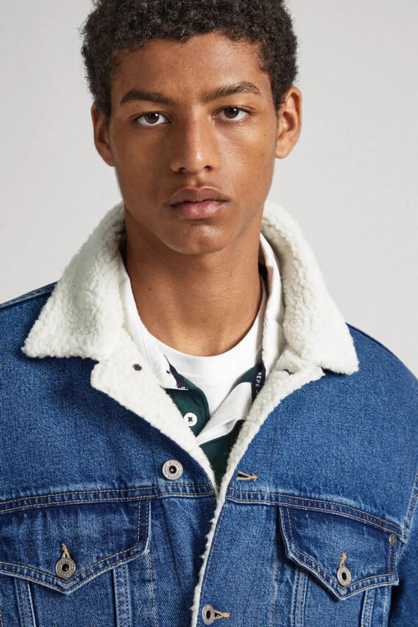 Pepe Jeans Blusao Denim La Azulado Sale