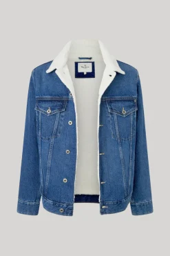 Pepe Jeans Blusao Denim La Azulado Sale