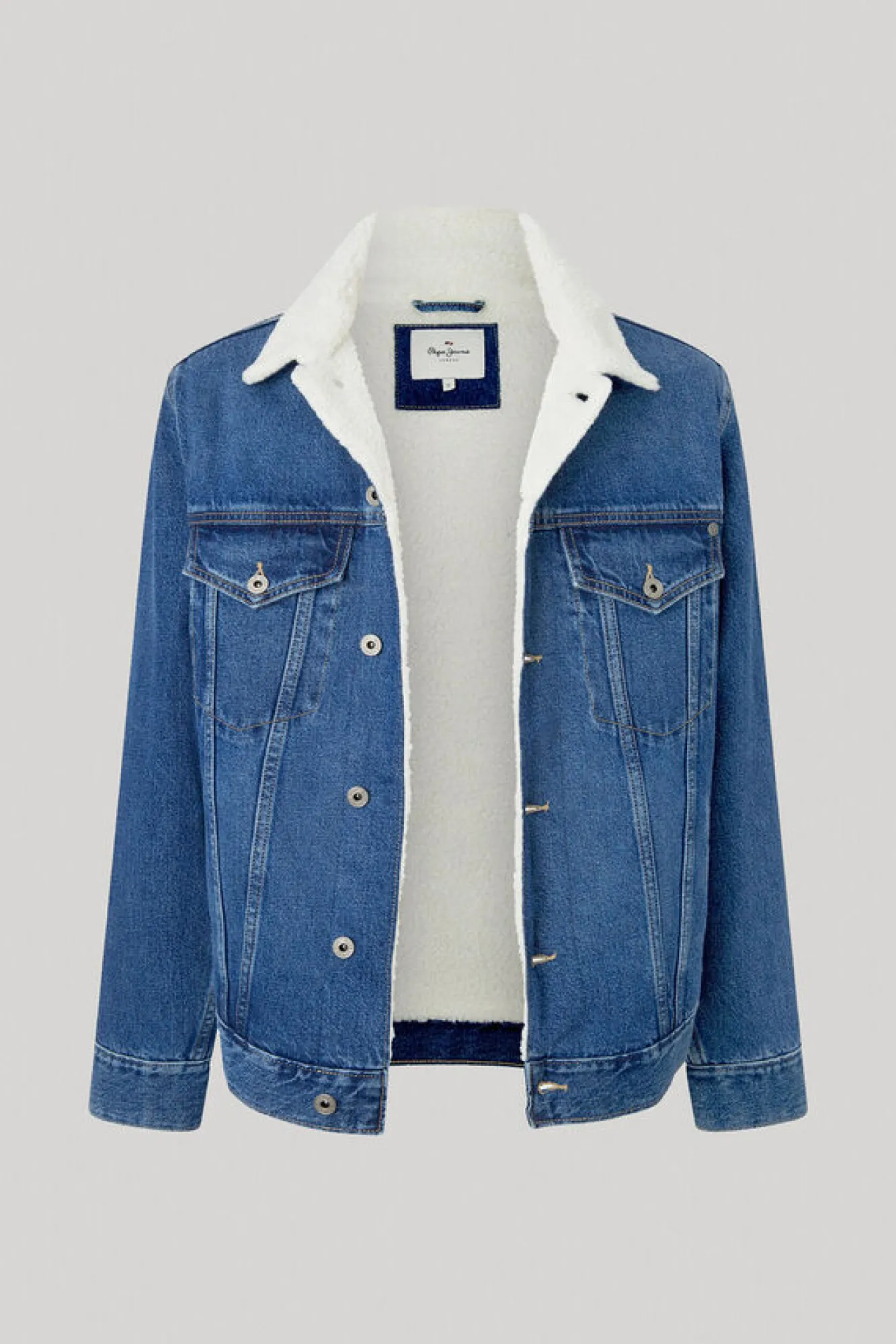 Pepe Jeans Blusao Denim La Azulado Sale