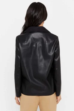 Cortefiel Blusoes E Casacos-Blusao Efeito Pele Botoes