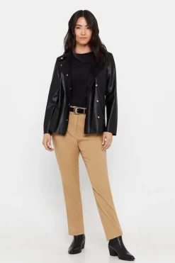 Cortefiel Blusoes E Casacos-Blusao Efeito Pele Botoes