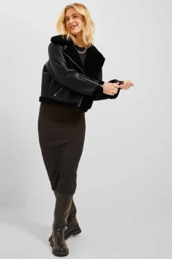 Jack & Jones Blusoes E Casacos-Blusao Estilo Aviador De Mulher Tipo Borrego