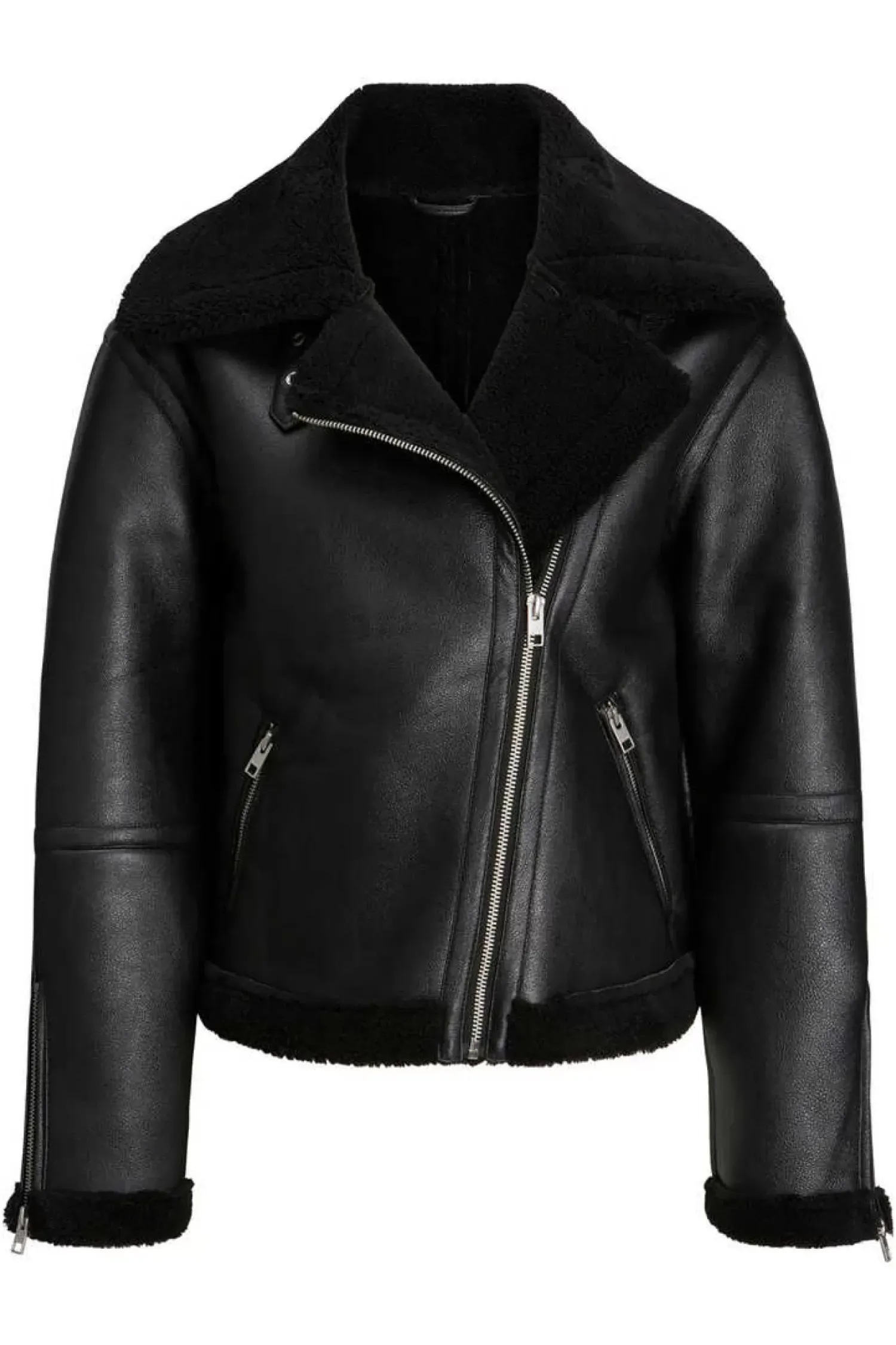 Jack & Jones Blusoes E Casacos-Blusao Estilo Aviador De Mulher Tipo Borrego