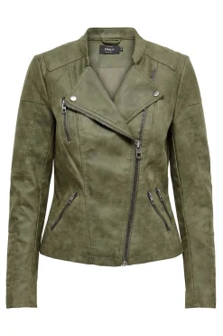 Only Blusoes E Casacos-Blusao Estilo Biker Com Fecho-Eclair