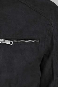 Jack & Jones Blusao Motard Efeito Couro Preto Best