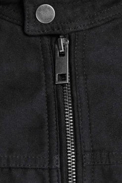 Jack & Jones Blusao Motard Efeito Couro Preto Best