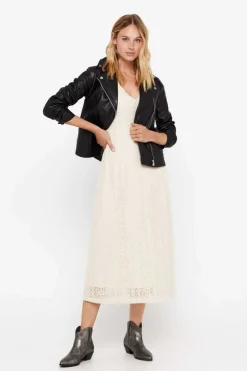 Cortefiel Blusoes E Casacos-Blusao Pele Biker