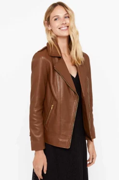 Cortefiel Blusoes E Casacos-Blusao Pele Biker