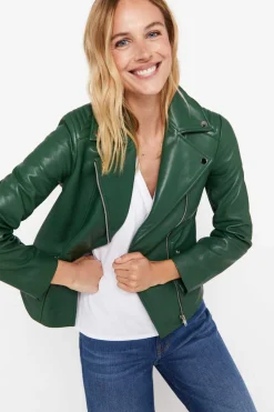 Cortefiel Blusoes E Casacos-Blusao Pele Biker