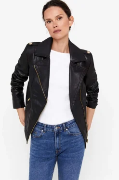 Cortefiel Blusoes E Casacos-Blusao Pele Biker