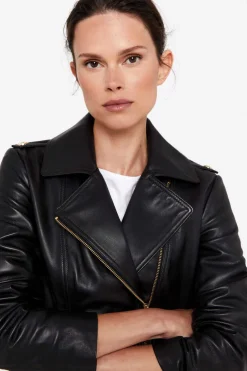 Cortefiel Blusoes E Casacos-Blusao Pele Biker