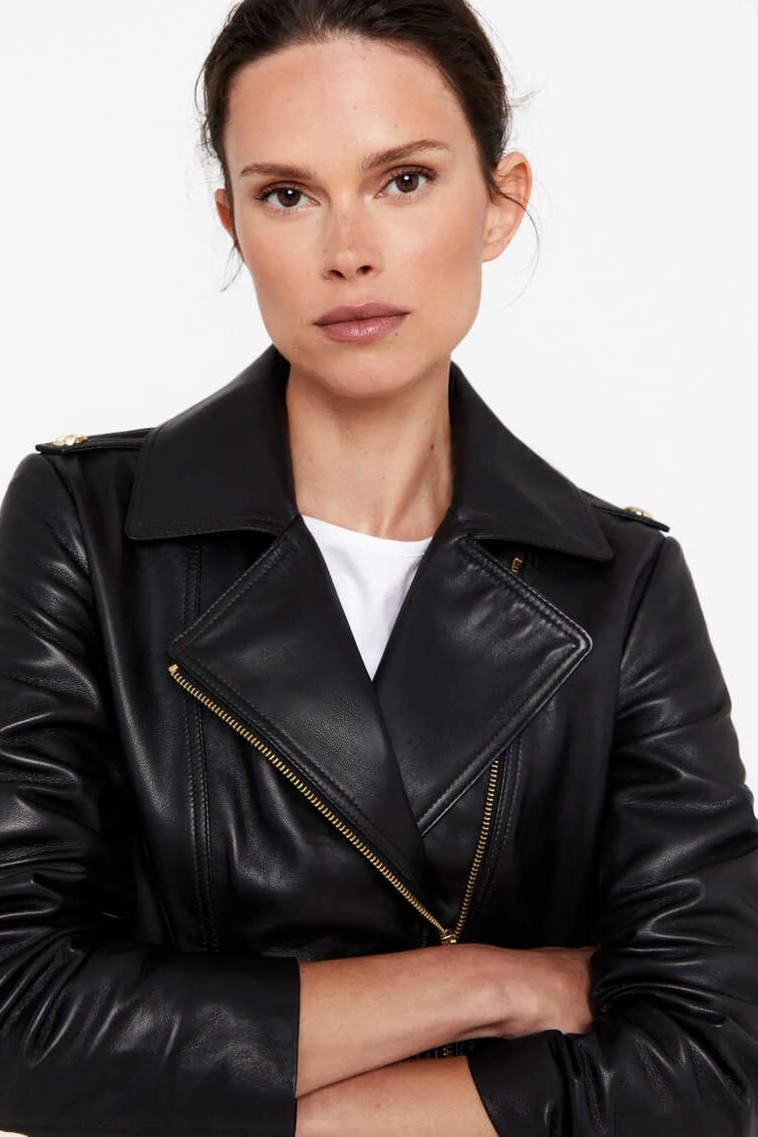 Cortefiel Blusoes E Casacos-Blusao Pele Biker