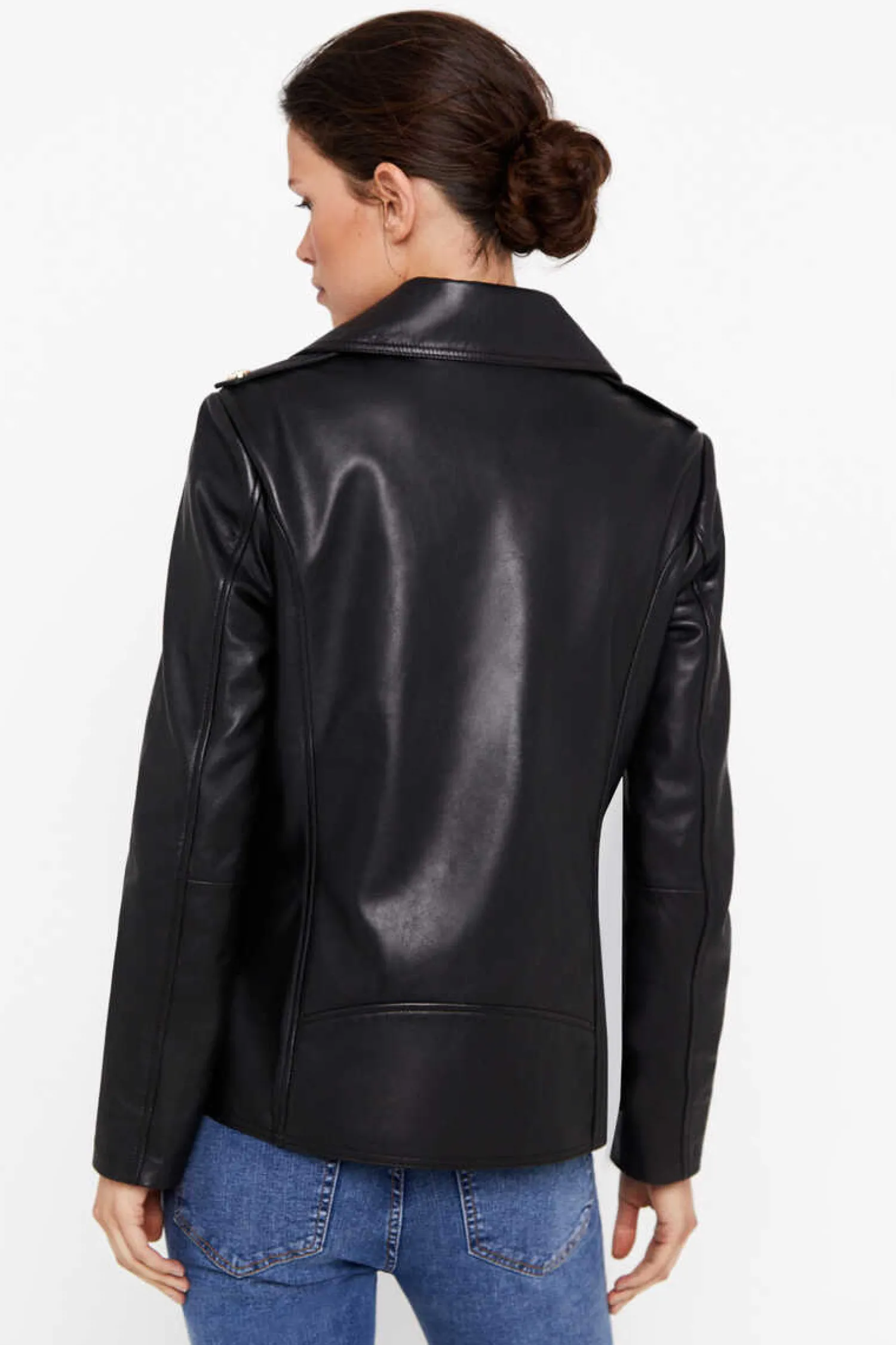 Cortefiel Blusoes E Casacos-Blusao Pele Biker