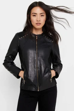 Cortefiel Blusoes E Casacos-Blusao Pele Combinado Malha