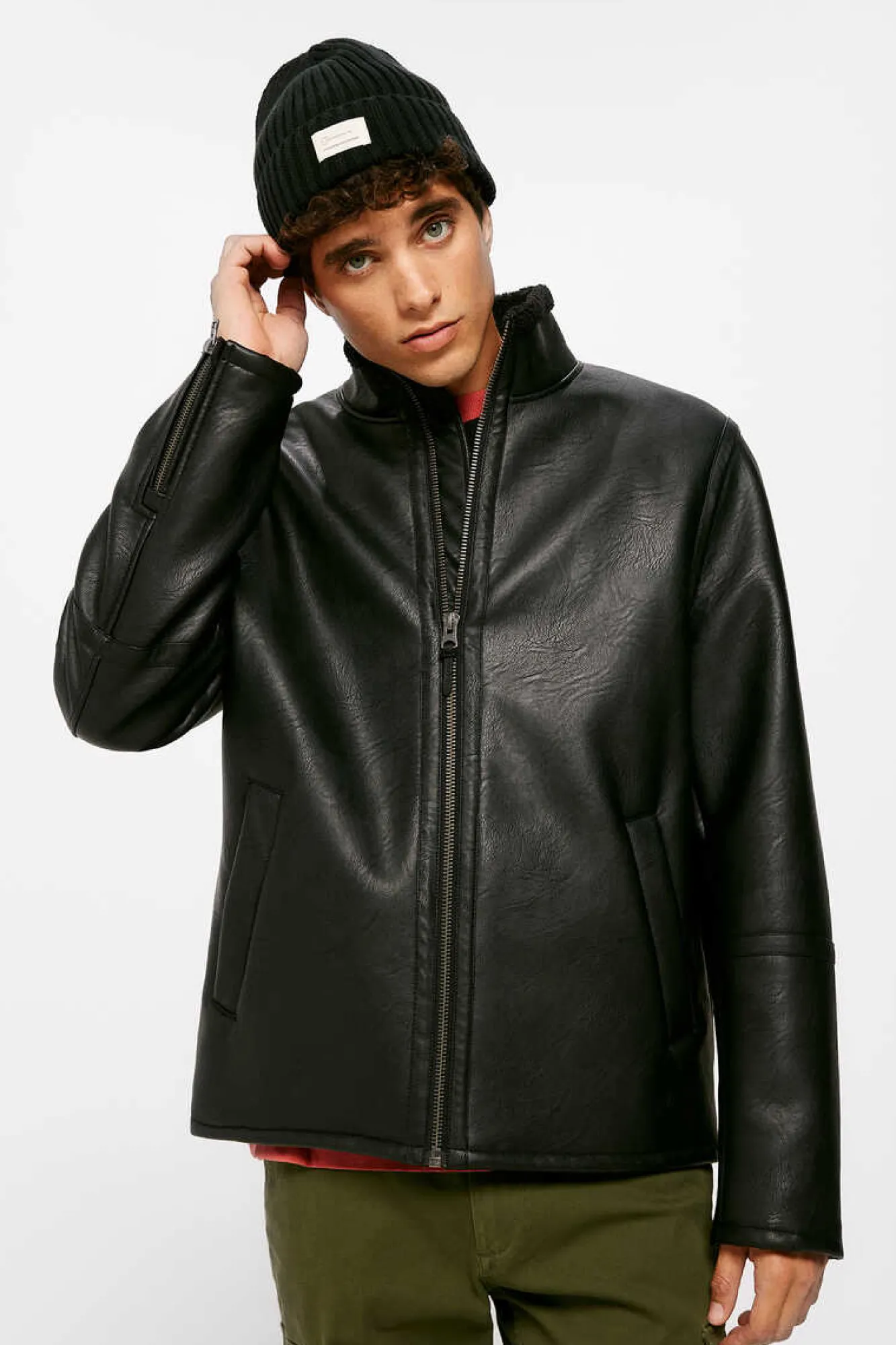 Springfield Blusao Perfeito Dupla Face Preto Discount