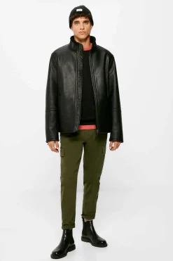 Springfield Blusao Perfeito Dupla Face Preto Discount