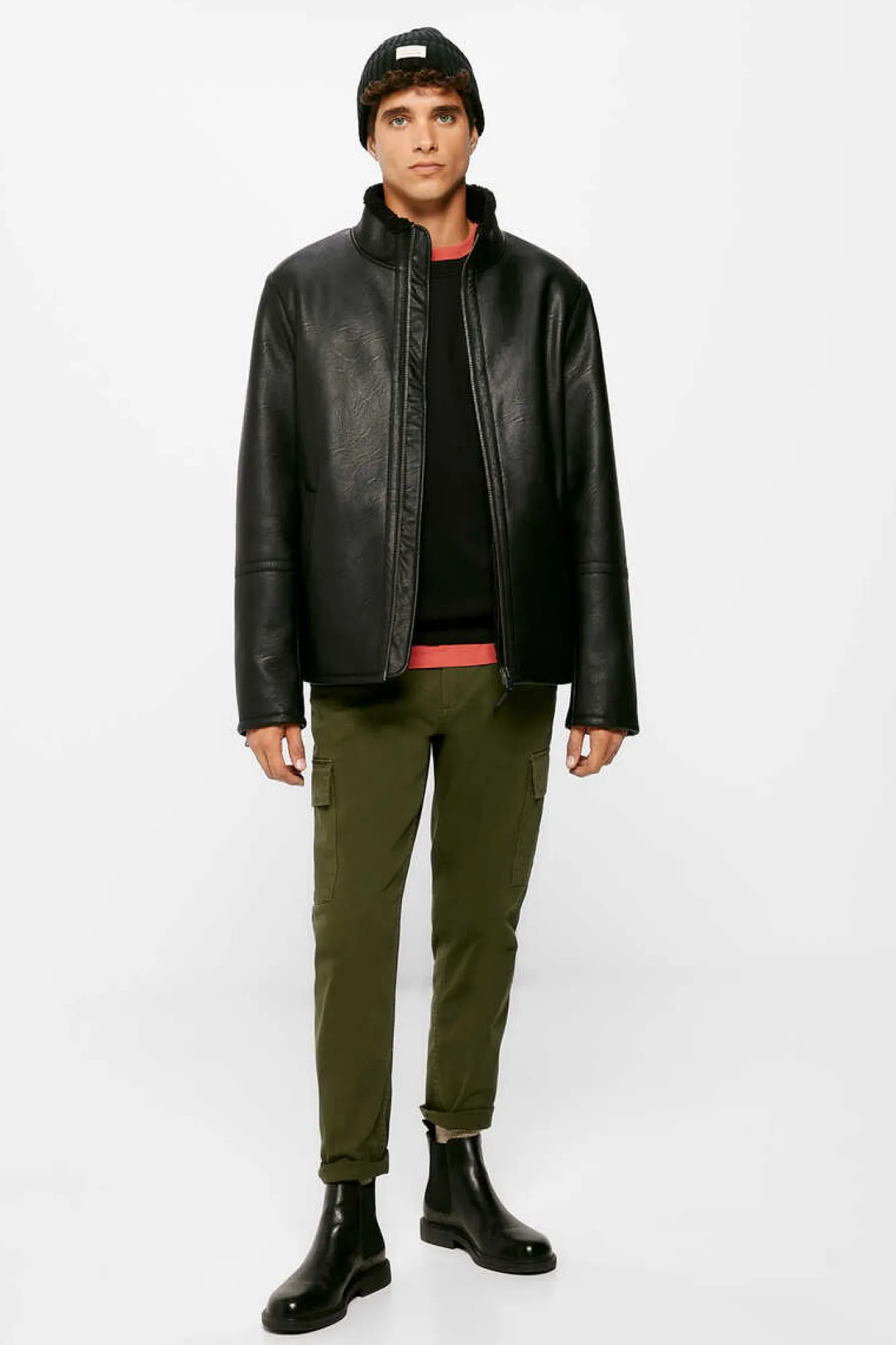 Springfield Blusao Perfeito Dupla Face Preto Discount