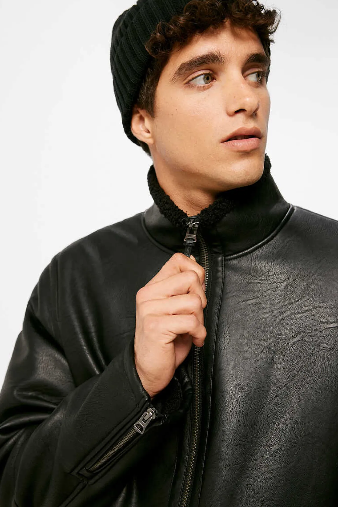 Springfield Blusao Perfeito Dupla Face Preto Discount