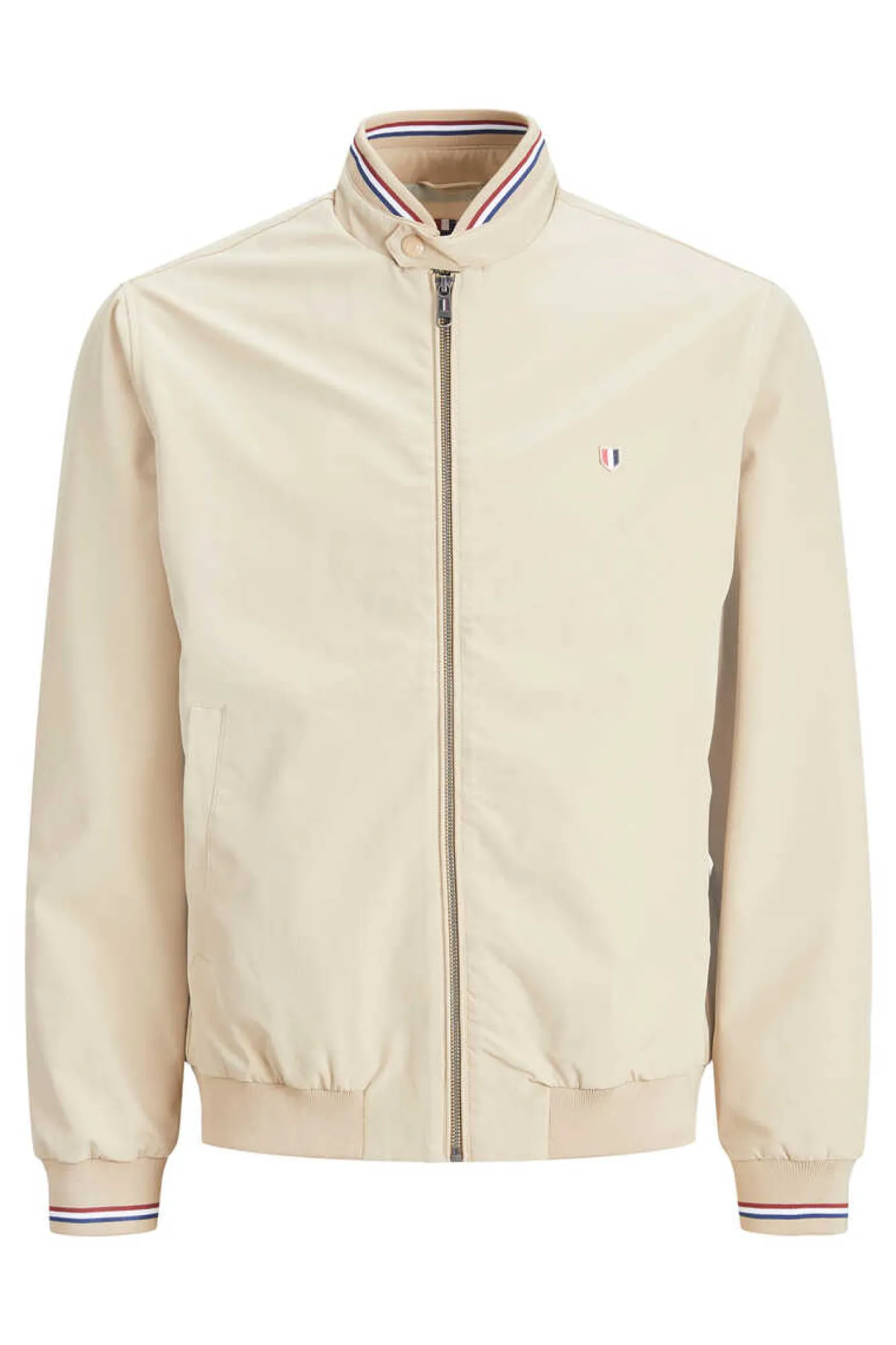 Jack & Jones Bomber Detalhe Bordado Castanho Clearance