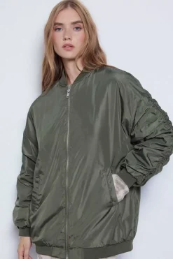 Slowlove Blusoes E Casacos-Bomber Oversize