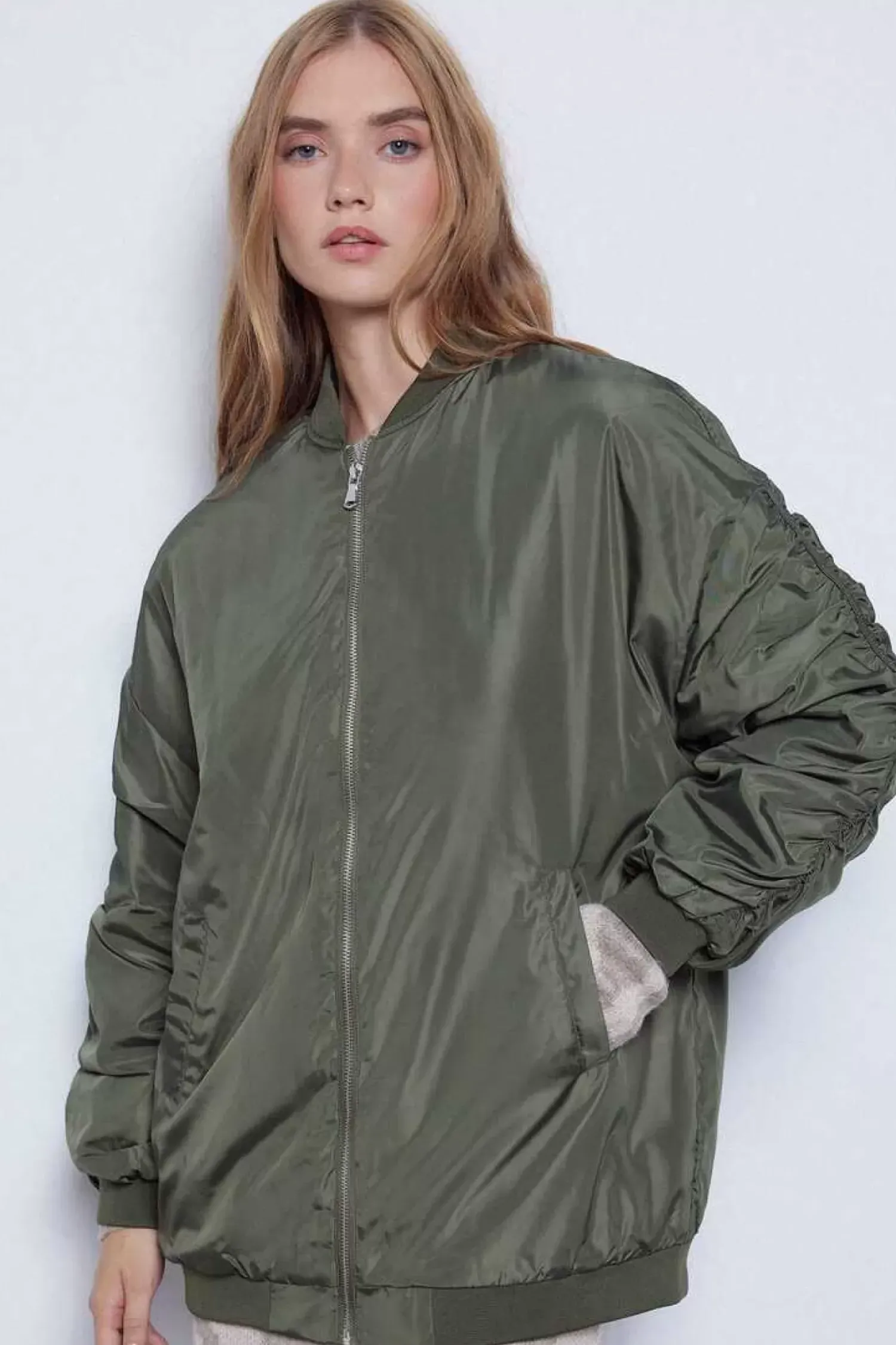 Slowlove Blusoes E Casacos-Bomber Oversize