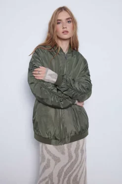 Slowlove Blusoes E Casacos-Bomber Oversize