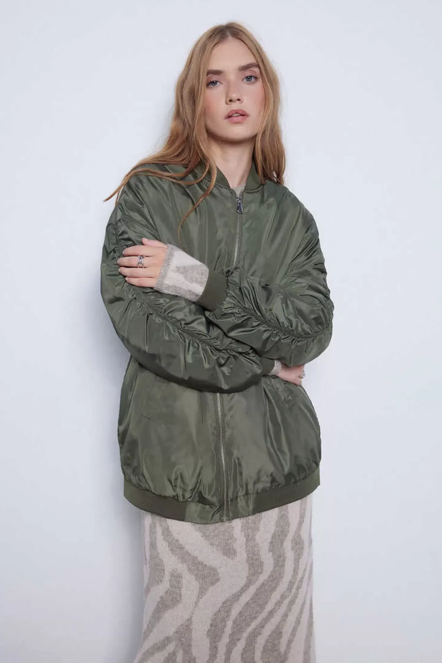 Slowlove Blusoes E Casacos-Bomber Oversize