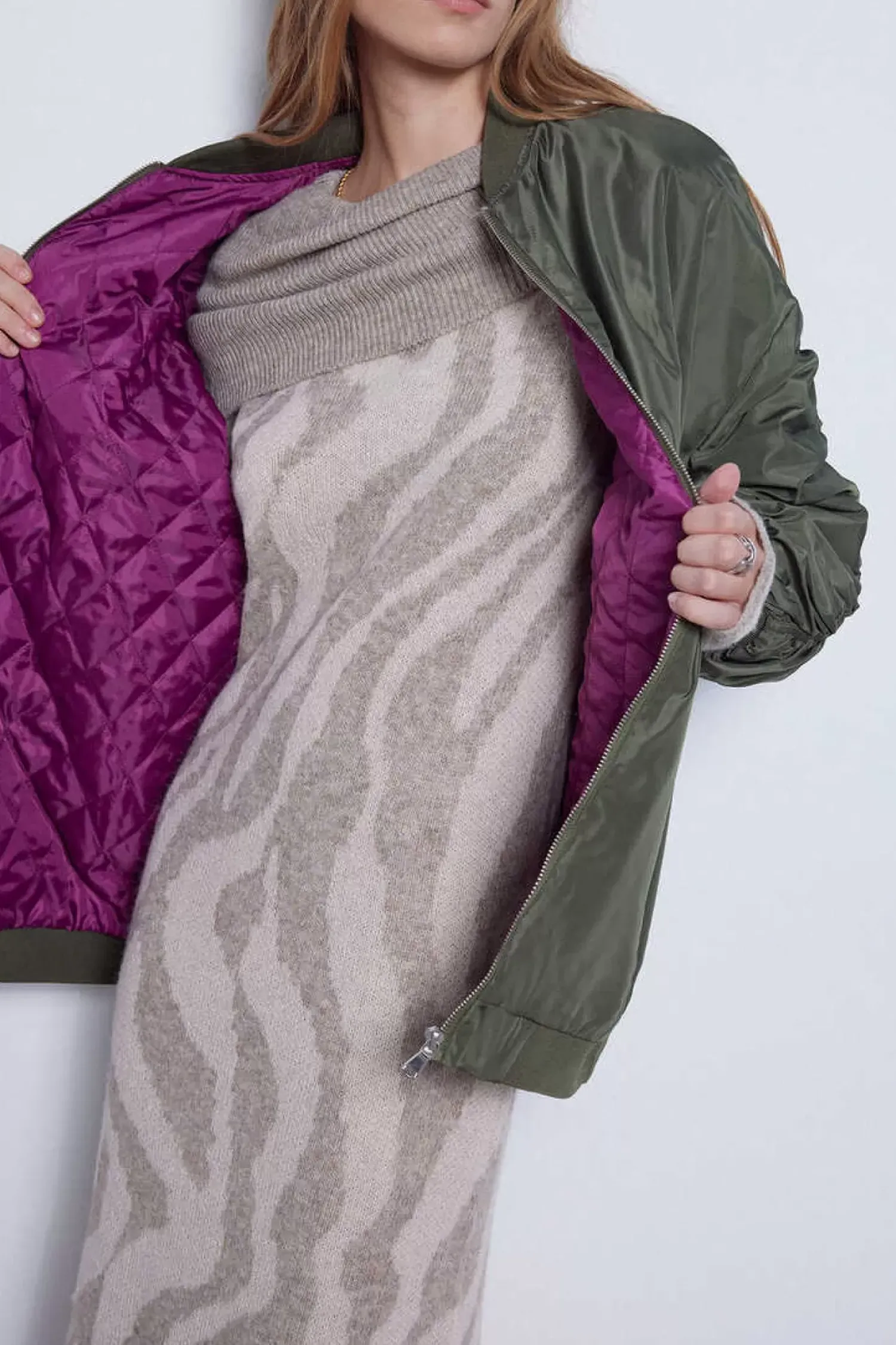 Slowlove Blusoes E Casacos-Bomber Oversize