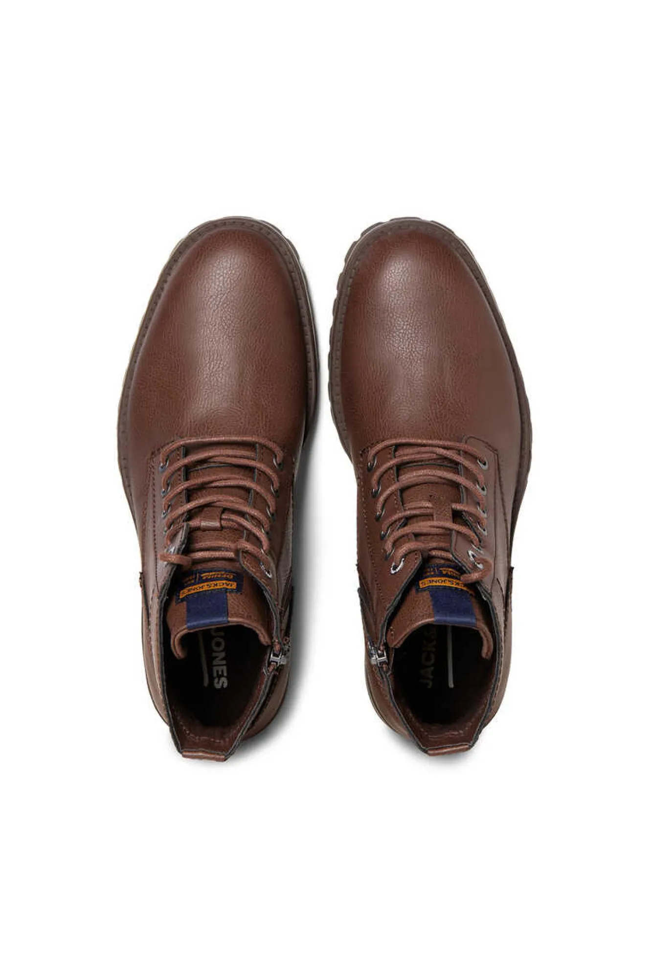 Jack & Jones Bota Efeito Pele Com Cordoes Castanho Best
