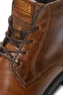 Jack & Jones Bota Pele Sola Track Castanho Hot