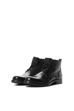 Jack & Jones Bota Pele Sola Track Preto New